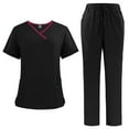 thumbnail image 1 of Handwashing Workwear Split Set Short Sleeve Brush Handclothes Women's Dental Clinic Doctor Overalls Medical Uniforms, 1 of 7
