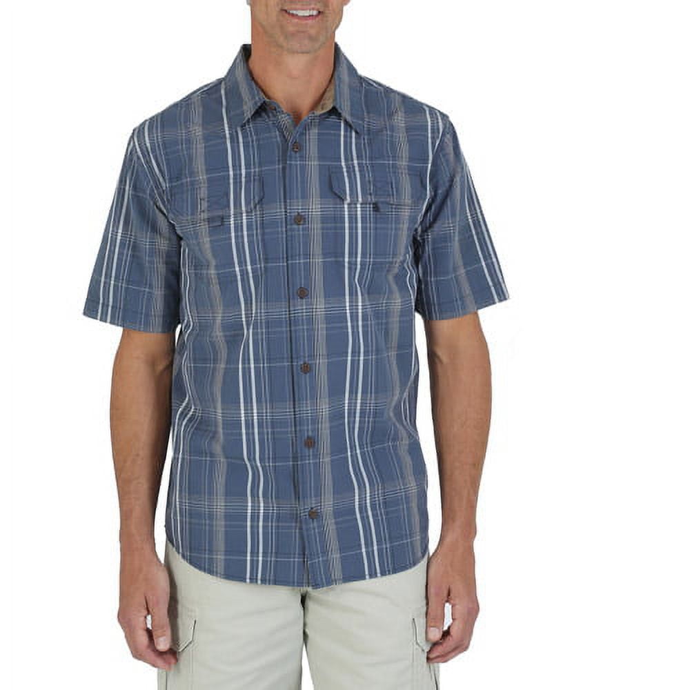 Short Sleeve Canvas Shirt - Walmart.com