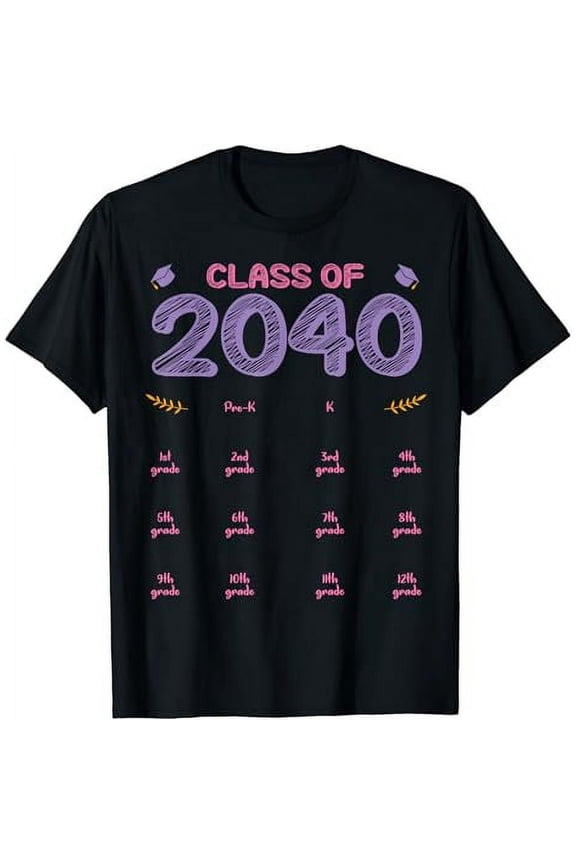 Short Sleeve Class of 2040 School T-Shirt