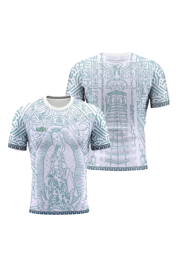 Short Sleeve Crew Neck Mexico Soccer Jerseys Men 2026 Mexico Soccer Tops Funny Soccer Graphic Black Gold Cultural Print For Soccer Fan Events shirts,Mint Green L