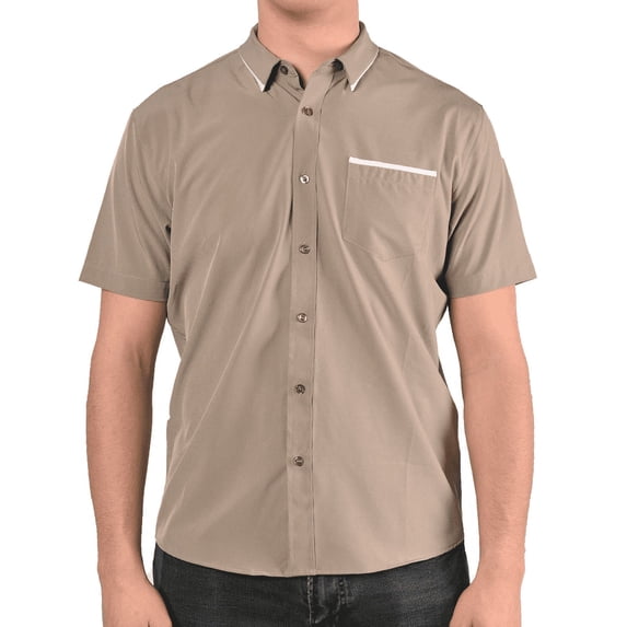 Short Sleeve "Edge" Button-Up