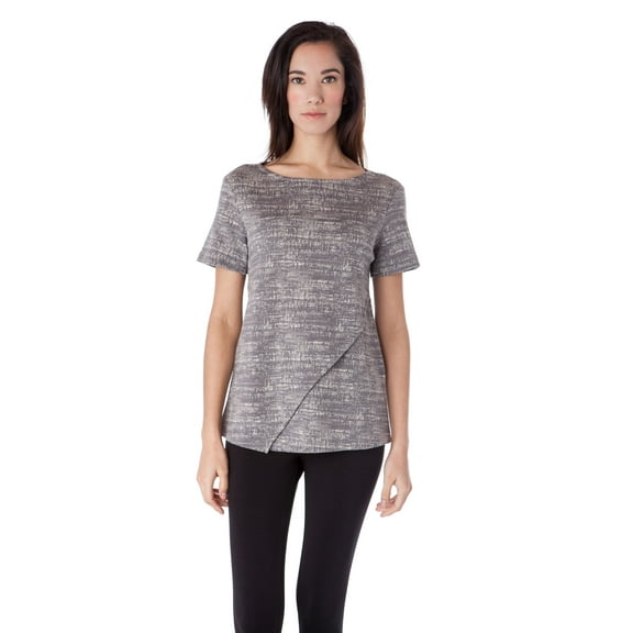 Short Sleeve Front Slit Top