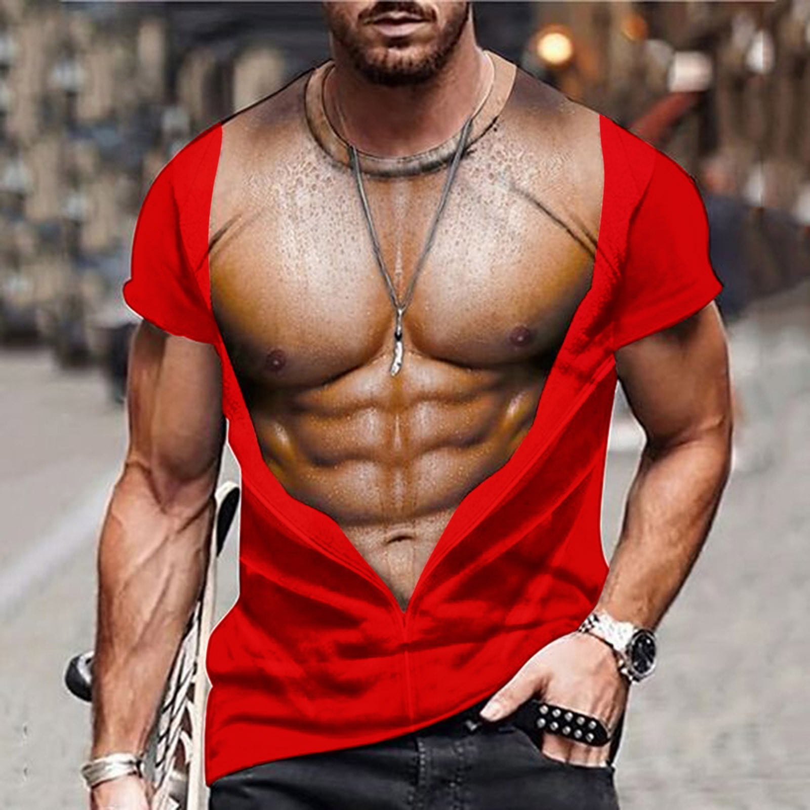 Short Sleeve Graphic Tshirts for Men,Muscle Tee Shirts for Men Funny T