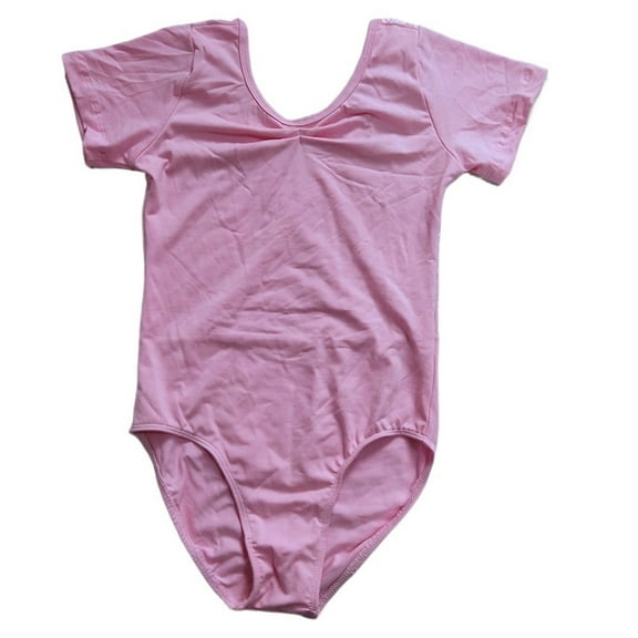 Short Sleeve Gymnastics Ballet Leotards For Girls Ballet Costumes Ballerina Bodysuit Dancewear Ballet Yoga Jumpsuit