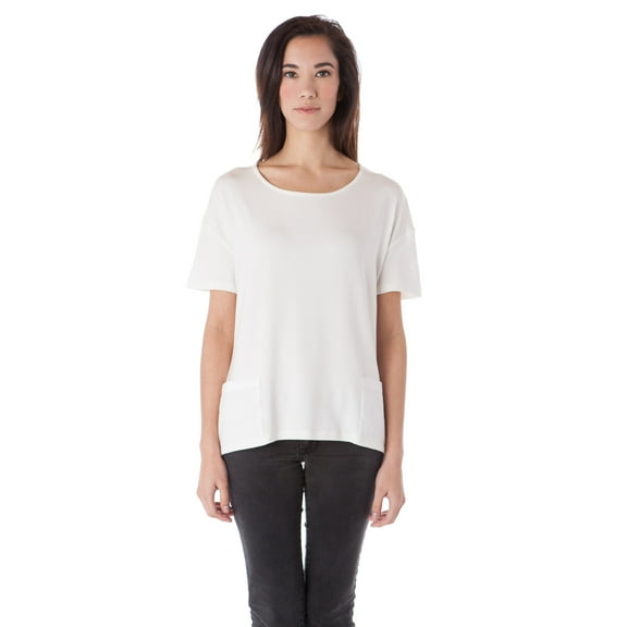 Short Sleeve Loose Top with Pockets