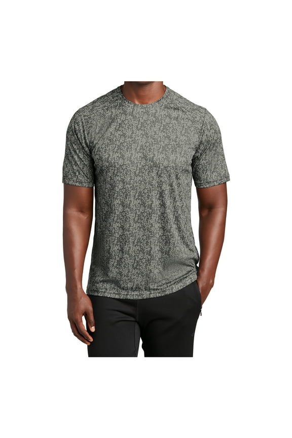 Short Sleeve Moisture Wicking Digital Camo Tee Grey Concrete Medium