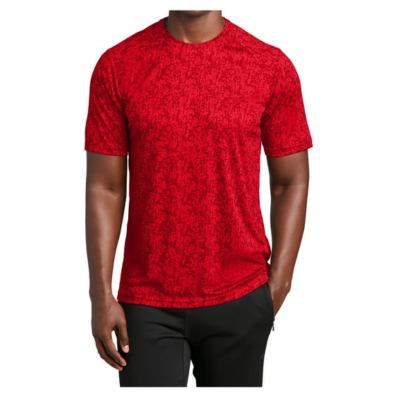 Short Sleeve Moisture Wicking Digital Camo Tee True Red 3X-Large