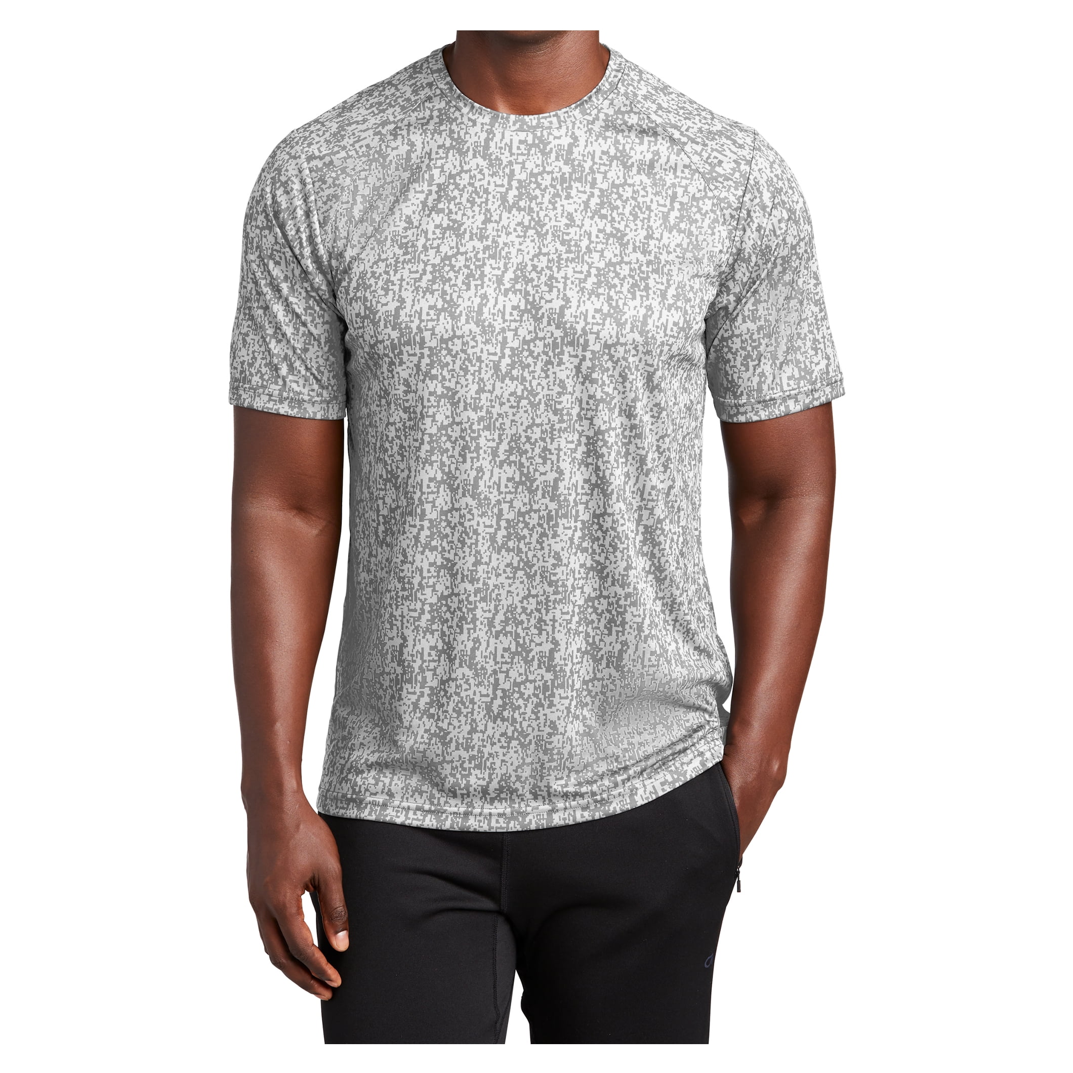 Short Sleeve Moisture Wicking Digital Camo Tee White Small - Walmart.com