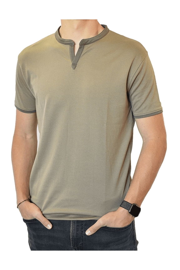 Short Sleeve Notch Collar