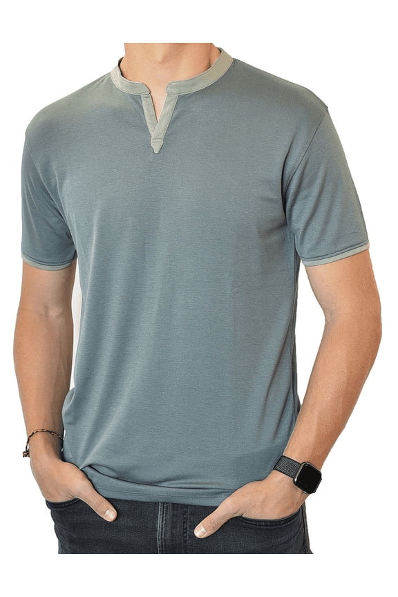 Short Sleeve Notch Collar