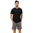 thumbnail image 1 of Short Sleeve Pajama Sets for Men 2 Piece Mens Short Pajamas Sets with Pockets Soft Comfy Mens Summer Sleepwear Set, S-XXL, 1 of 9