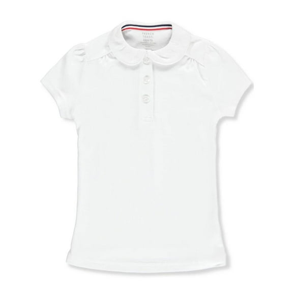 French Toast Short Sleeve Peter Pan Collar Polo Shirt (Little Girls & Big Girls)
