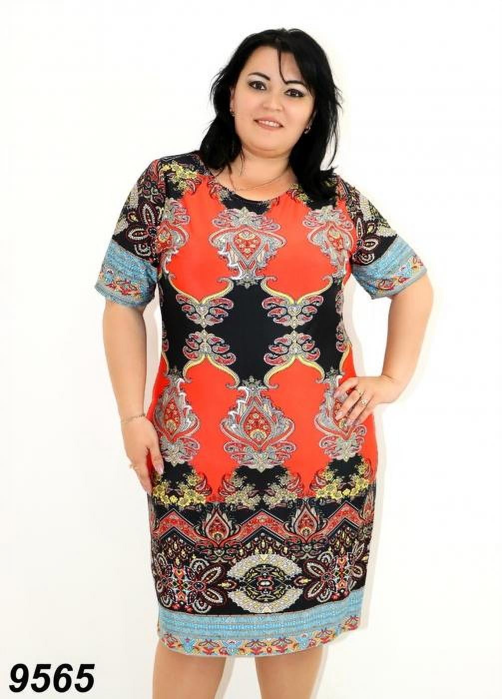 Printed Half Sleeve Knee Length Dress