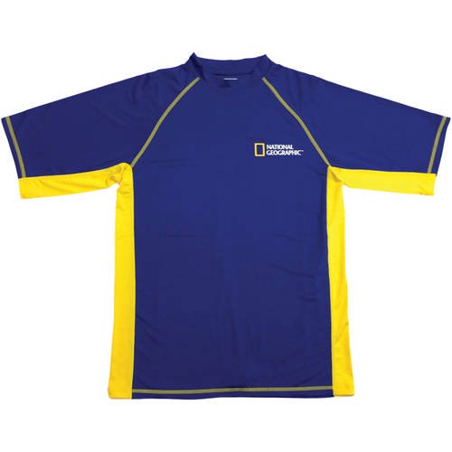 Short Sleeve Rash Guard Men's, 50+ UV Protection, Anti-Bacterial