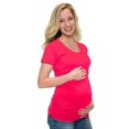 thumbnail image 1 of Short Sleeve Ruched Side Maternity T-Shirt, 1 of 2