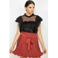 thumbnail image 1 of Short Sleeve Ruffle Shadow Top, 1 of 5