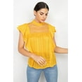 thumbnail image 1 of Short Sleeve Ruffle Shadow Top, 1 of 5