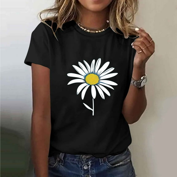 Short Sleeve Shirt Women Plus Size TShirts Oversized Tshirts for Women Graphic Funny Womens Tops Casual My Order