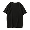 thumbnail image 1 of Short Sleeve Shirts For Womens Summer Stretch Basic Tops Crew Neck Tshirts Solid Color Blouse Casual Loose Pullover, 1 of 5