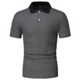 thumbnail image 1 of Short Sleeve Shirts Men Dress Shirts Short Sleeve Short Sleeve Button Down Men With Pocket Short Sleeve Linen Shirts for Men Clearance Sales Today Deals, 1 of 8