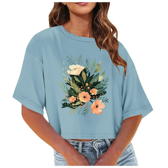 Short Sleeve Shirts for Women Loose Sexy Summer Clothes for Women 2025 Vacation Women Casual Tops Summer Short Sleeve Tunic Tops for Women 3Xl