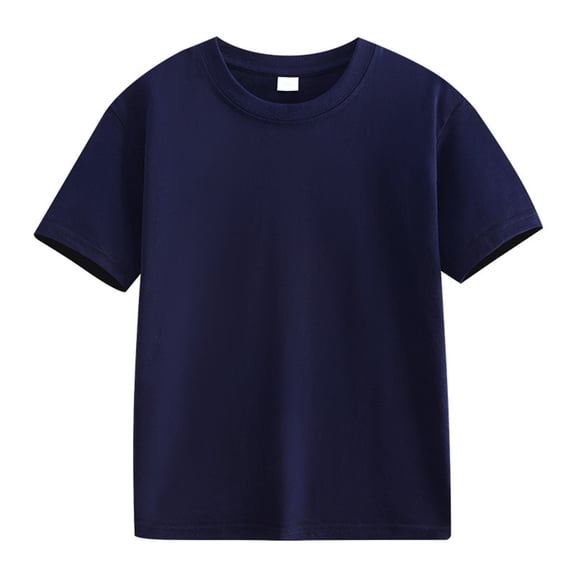 Short Sleeve Shirts for Boys Girls Kids Summer Crewneck T-Shirts Casual Workout Running Tops Tees 2-12 Years