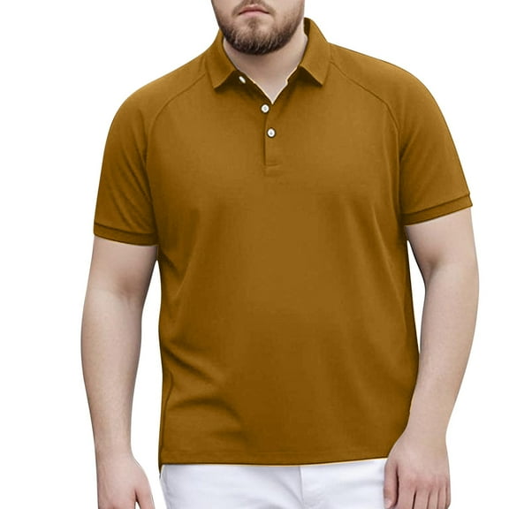 Short Sleeve Shirts for Men, Mens Big & Tall Shirt – Premium Stretch Cotton for Men with Metal Snap Buttons