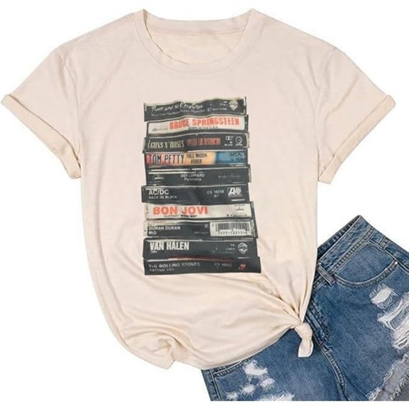 Short Sleeve Shirts for Women Basic Casual Top Fashion Going Out Basics Tees