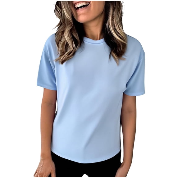 Short Sleeve Shirts for Women, Soft Workout Tops for Women Short Sleeve UV Protection Shirt Quick Dry Athletic Hiking Travel Basic Tee Shirts