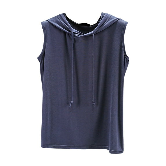 Short Sleeve Shirts for Women Summer Sleeveless Hooded Tank Top T Shirt for Athletic Relaxed Breathable T-Shirt