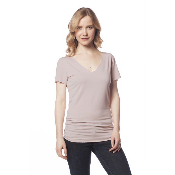 Short Sleeve Short Sleeve Fitted V Neck TopTop