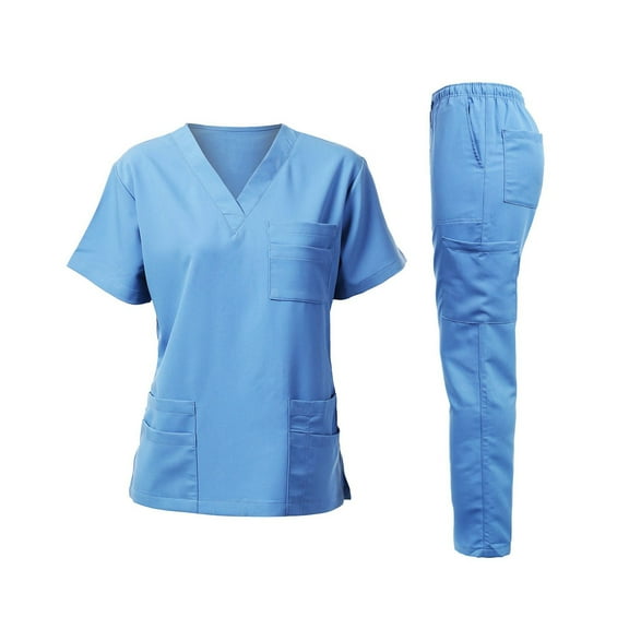 Short - Sleeve Split - Style Scrub Sets for Dental Hospitals - Suitable for Men and Women, Doctor Workwear & Operating Gowns