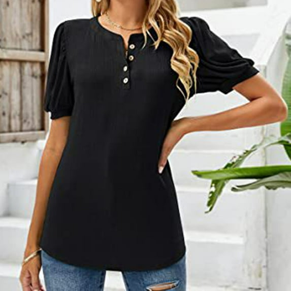 Short Sleeve Summer Tops for Women 2025 Trendy Casual Trendy Short Sleeve Tops for Women 2025 Womens T Shirts Cotton Plain Shirts for Women Cotton Oversized Tee Shirts for Women Plus my orders