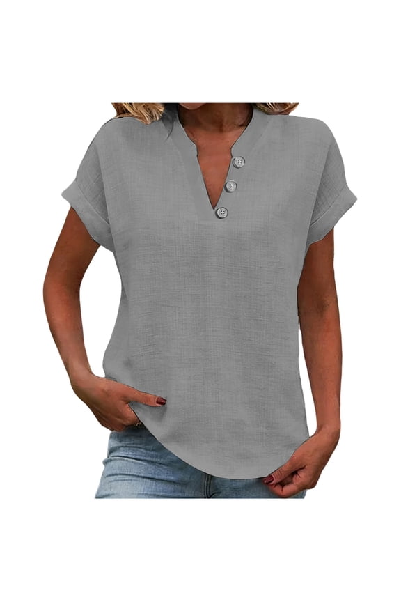 Short Sleeve Sweater Tops 2026 Spring Summer Trendy Knit Business Casual Essential V Neck Sweaters
