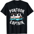 thumbnail image 1 of Short Sleeve T-Shirt Pontoon Captain T Shirt Funny Boat Boating Lake Gift TShirt, 1 of 3