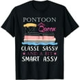 thumbnail image 1 of Short Sleeve T-Shirt Pontoon Queen Woman Girls Gift - Pontoon Boat Gift T-Shirt, 1 of 3