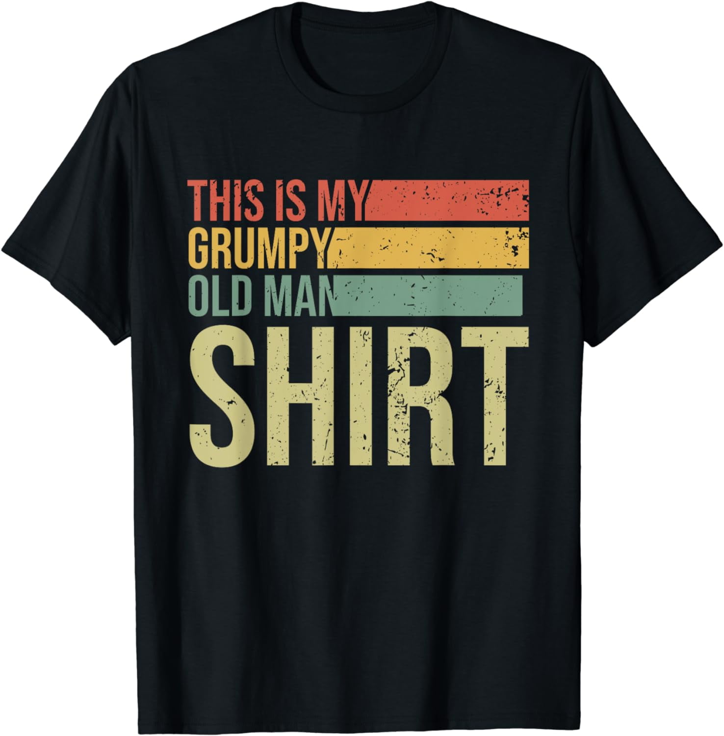 Short Sleeve TShirt This Is My Grumpy Old Man Shirt Funny Grumpy Old Man TShirt