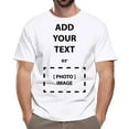 thumbnail image 1 of Short Sleeve T-Shirt with Custom Photo and Text | Personalized Unisex Shirt Made with 5.3 Oz 100% Cotton | Crewneck White Color Tee - 2XL Size, 1 of 6