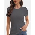 thumbnail image 1 of Women's Basic Short Sleeve T-Shirts - Crewneck Casual Tees for Summer, 1 of 6