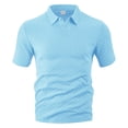 thumbnail image 1 of DayScoop Short Sleeve T-Shirts for Men Casual T Shirt Summer Fashion Solid Color Loose Vintage V-Neck Breathable Tees Tops, 1 of 5