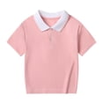 thumbnail image 1 of Short Sleeve Tee Shirts for Kids Girl Boy Fall Summer Collared Henley Turtleneck Neck Work Out Gym Lounge Jogger Basic Tops Shirts Child 2026 Clothes Trendy 4 Years, 1 of 3