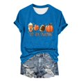 thumbnail image 1 of Workout Tops For Women Short Sleeve Tops for Women Print Casual T Shirt Baseball Print Crew Neck Women's T Shirts Loose Fit Tees Blouses, 1 of 4