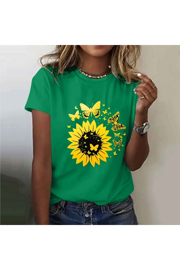 Short Sleeve Tops to Wear with Leggings Womens T Shirts Cotton T Shirts Graphic Womens Tops Casual My Items