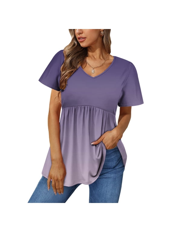 Short Sleeve Tshirts Shirts for Women Vintage T Shirts for Women Long Sleeve Tie Dye Tops Oversized Tshirts Get it Fast