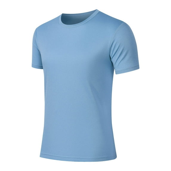 Short Sleeve Tshirts Shirts for Men Mesh Quick-Dry Slim Fitted Tops Summer Lightweight Crew Neck Workout Tees