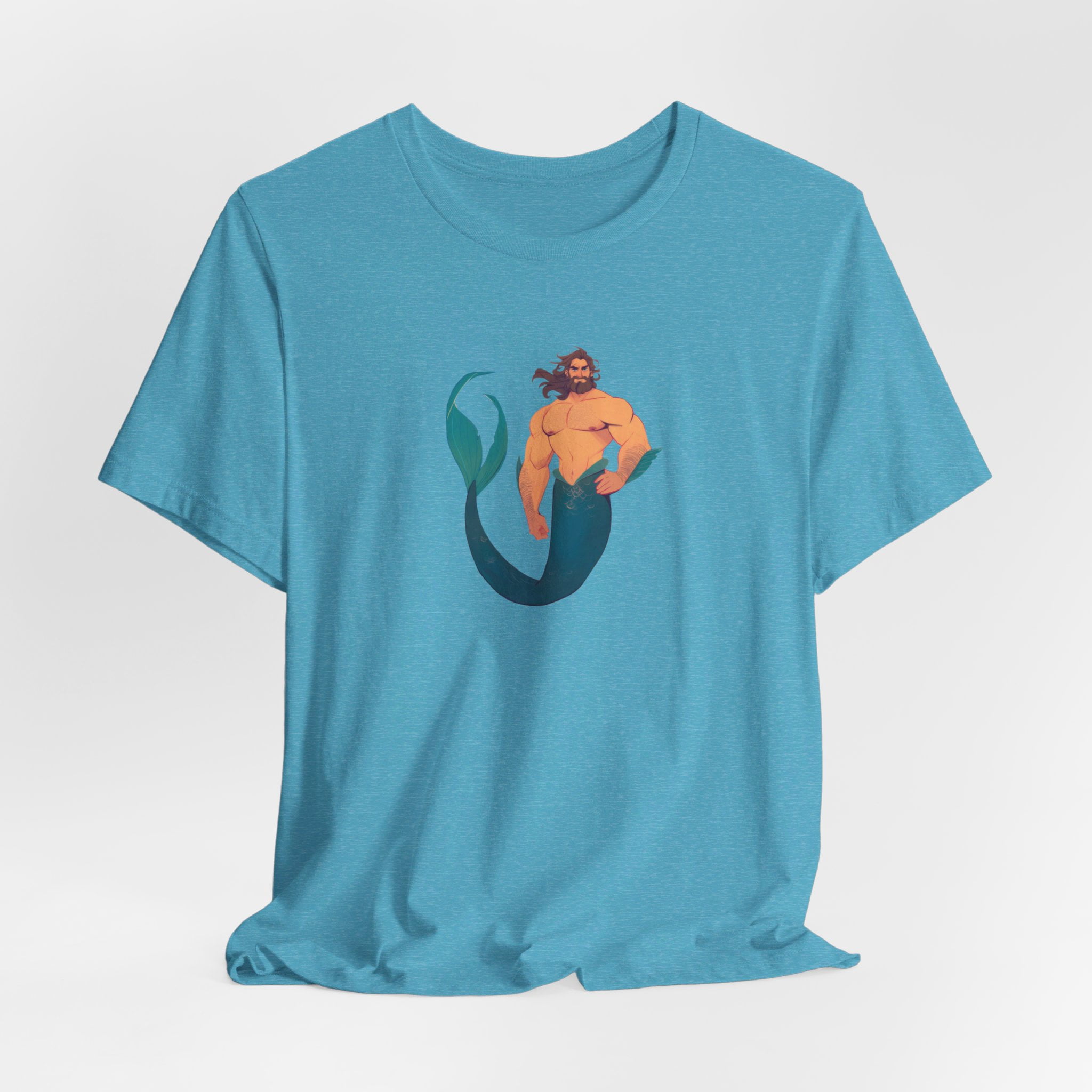 Merman トゥーダラー　M Merman Graphic Tee, Short Sleeve Unisex Adult Shirt, Mermaid
