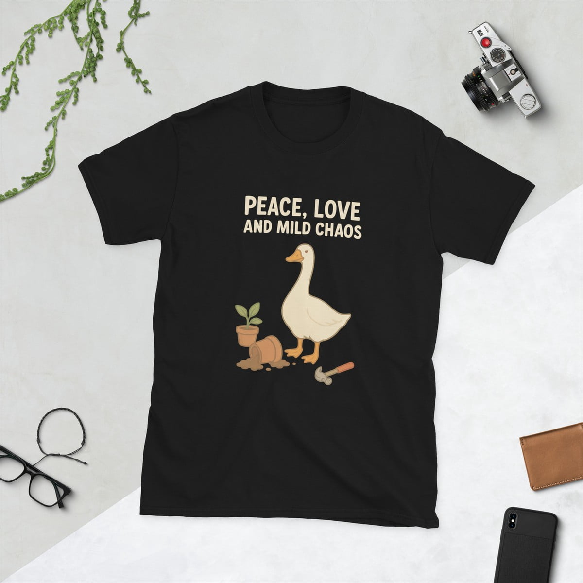 Short Sleeve Unisex Goose Mild Chaos Goose T-Shirt - Walmart.com