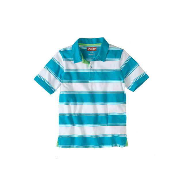 Short Sleeve Varied Stripe Polo (Little Boys & Big Boys) - Walmart.com