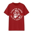 thumbnail image 1 of Short Sleeve Womens Tees Fashion Tops Graphic Print Casual Crew Neck Shirts Summer, 1 of 3