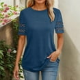 thumbnail image 1 of Short Sleeve Womens Tops Dressy Casual Blouses for Women 2025 Trendy Crew Neck T Shirts Summer Clothes Womens Loose Athletic Tees T Shirts Women Summer Casual Tops for Women Women S Long Sleeve, 1 of 4